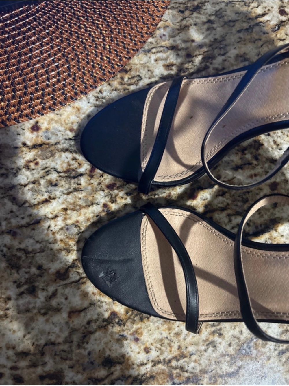 VENUS Black Strappy High Heel Sandals - Picture 5 of 6